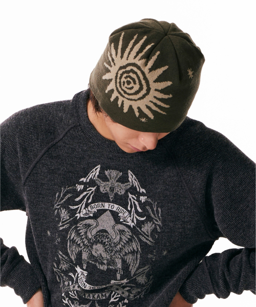 AAKAM（アーカム）の「Sun Jacquard Beanie (Khaki)（ニットキャップ/ビーニー・レディース・その他・FREE）」の6枚目の写真