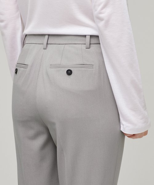 MUSINSA STANDARD WOMAN（ムシンサスタンダードウーマン）の「ウィメンズスリムストレートヒドゥンバンディングスラックス[ライトウォームグレー]（スラックス・レディース・その他・26）」の7枚目の写真