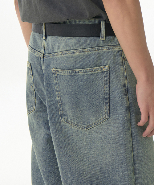 MUSINSA STANDARD（ムシンサスタンダード）の「ルーズバギーデニムパンツ [ラスティスカイブルー]（デニムパンツ・メンズ・その他・40/38/33/26/27/28/29/42/36/34/32/30/31）」の7枚目の写真