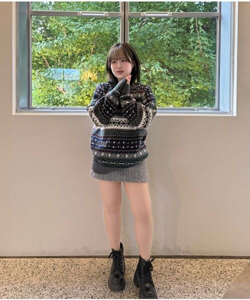 TAKEASY(テイクイージー)の「フェアアイルニット(グレー)(ニット/セーター・レディース・その他・SMALL/MEDIUM/LARGE)」の12枚目の写真