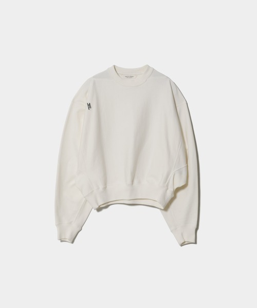 beautiful people（ビューティフルピープル）の「suvin compact sweat  Y shape TOP（スウェット・レディース・ブラック/オフホワイト・36）」の2枚目の写真