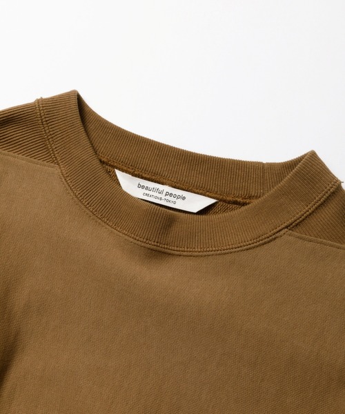 beautiful people（ビューティフルピープル）の「suvin compact sweat  Y shape TOP（スウェット・レディース・ブラック/オフホワイト・36）」の6枚目の写真