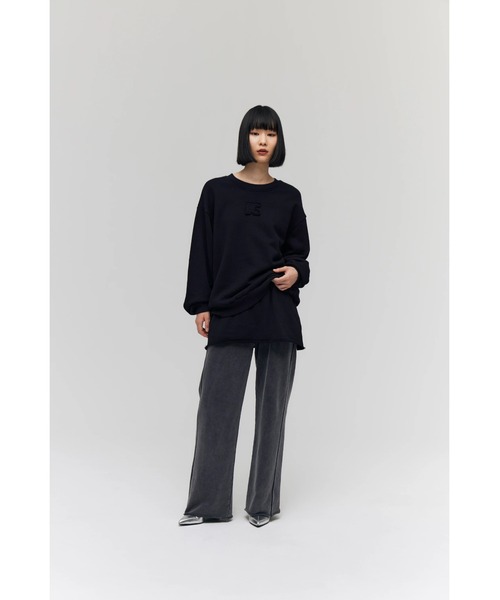 FELICITY(フェリシティ)の「Layered Sweat Pants(その他パンツ・レディース・ブラック/レッド・2)」の3枚目の写真