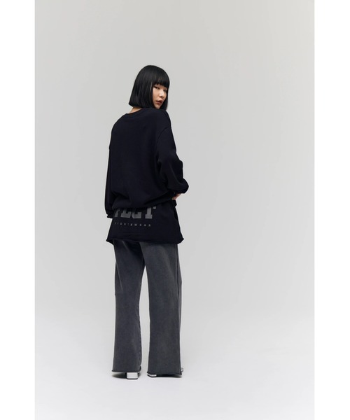 FELICITY(フェリシティ)の「Layered Sweat Pants(その他パンツ・レディース・ブラック/レッド・2)」の6枚目の写真