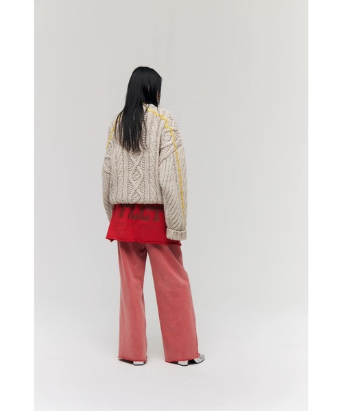 FELICITY(フェリシティ)の「Layered Sweat Pants(その他パンツ・レディース・ブラック/レッド・2)」の9枚目の写真