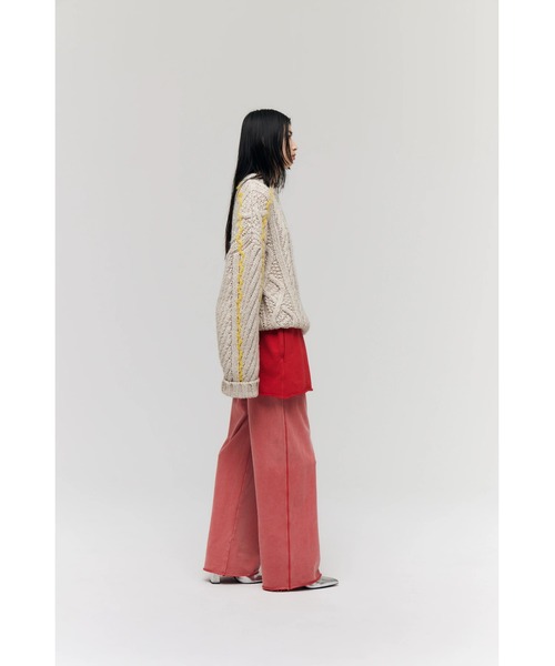 FELICITY(フェリシティ)の「Layered Sweat Pants(その他パンツ・レディース・ブラック/レッド・2)」の10枚目の写真
