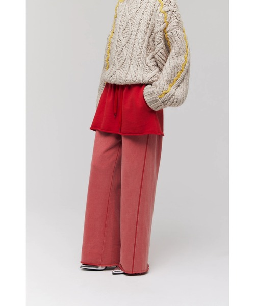 FELICITY(フェリシティ)の「Layered Sweat Pants(その他パンツ・レディース・ブラック/レッド・2)」の12枚目の写真