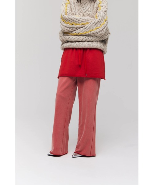 FELICITY(フェリシティ)の「Layered Sweat Pants(その他パンツ・レディース・ブラック/レッド・2)」の15枚目の写真