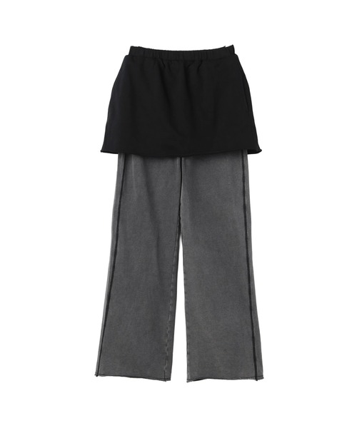 FELICITY(フェリシティ)の「Layered Sweat Pants(その他パンツ・レディース・ブラック/レッド・2)」の22枚目の写真