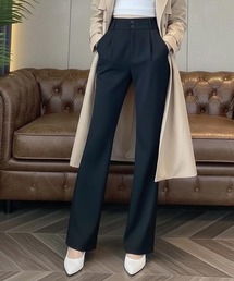 cammie（キャミー）の「シンプルフレアパンツ（スラックス）」