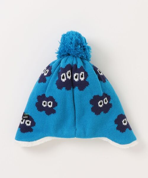 HAKKA KIDS（ハッカキッズ）の「もくもくジャカードニット帽（ニットキャップ/ビーニー・キッズ・ブルー/オレンジ・L/M）」の3枚目の写真