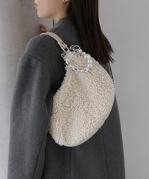 La TOTALITE | M Rose/エンメローズ ファーバッグ(ショルダーバッグ)