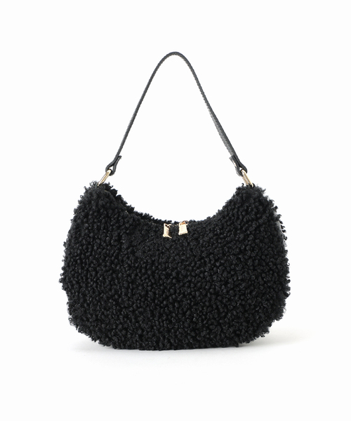 La TOTALITE（ラトータリテ）の「M Rose/エンメローズ ファーバッグ（ショルダーバッグ・レディース・ブラック/アイボリー・FREE）」の21枚目の写真