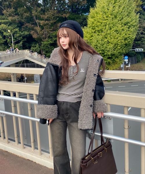 RAY CASSIN（レイカズン）の「【A4対応】ベルト付トートバッグ（トートバッグ・レディース・ブラウン/ブラック/ベージュ・FREE）」の7枚目の写真