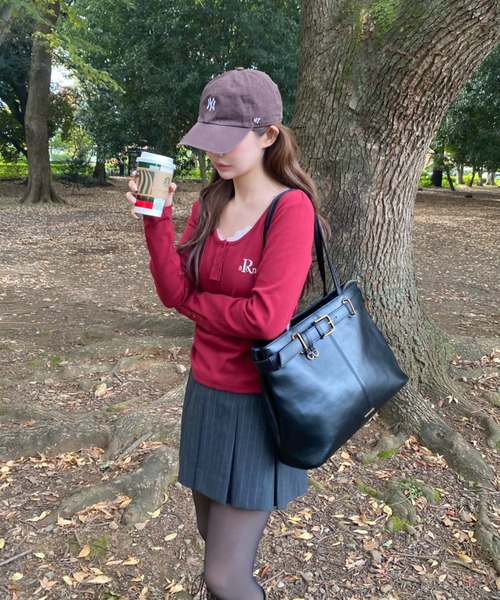 RAY CASSIN（レイカズン）の「【A4対応】ベルト付トートバッグ（トートバッグ・レディース・ブラウン/ブラック/ベージュ・FREE）」の10枚目の写真