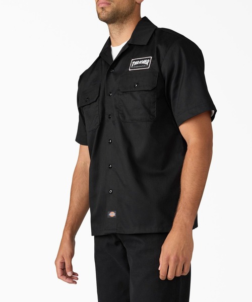 THRASHER（スラッシャー）の「【Dickies x THRASHER(スラッシャー)】Canvas  SHRT／半袖シャツ（シャツ/ブラウス・メンズ・ブラック・MEDIUM/LARGE/X-LARGE）」の7枚目の写真