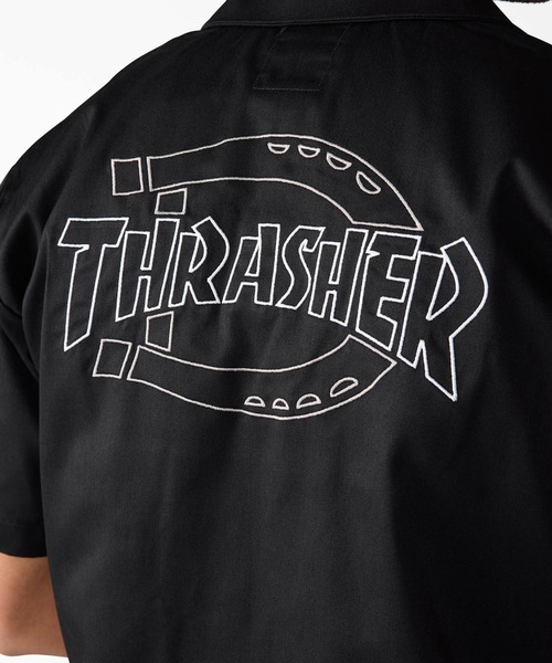 THRASHER（スラッシャー）の「【Dickies x THRASHER(スラッシャー)】Canvas  SHRT／半袖シャツ（シャツ/ブラウス・メンズ・ブラック・MEDIUM/LARGE/X-LARGE）」の5枚目の写真