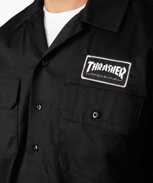 THRASHER（スラッシャー）の「【Dickies x THRASHER(スラッシャー)】Canvas  SHRT／半袖シャツ（シャツ/ブラウス・メンズ・ブラック・MEDIUM/LARGE/X-LARGE）」の6枚目の写真