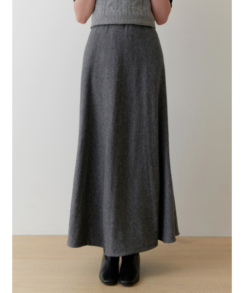 RE_L(リエル)の「Ooze knit flare skirt (gray)(スカート・レディース・その他・SMALL/MEDIUM)」の2枚目の写真