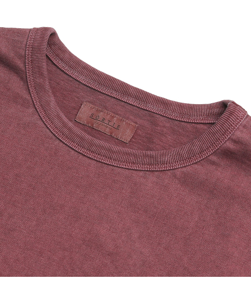 sortie(ソルティ)の「ピグメント ロングスリーブ ポケットTシャツ(ディープレッド)(Tシャツ/カットソー・メンズ・その他・MEDIUM/LARGE/X-LARGE)」の3枚目の写真