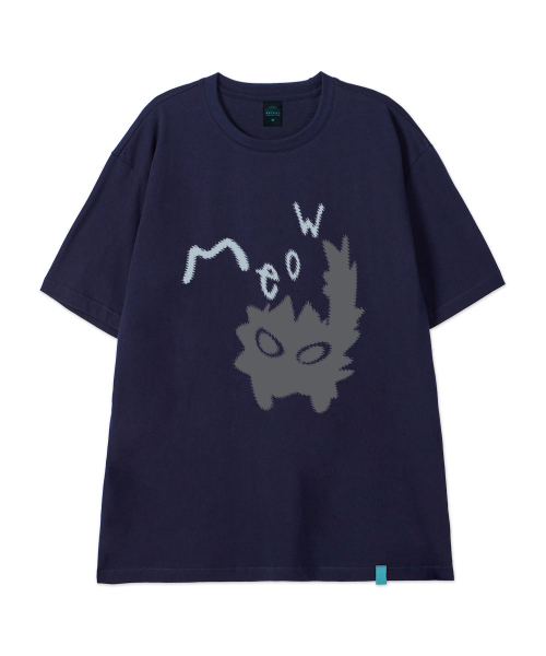 ASTRAL PROJECTION（アストラルプロジェクション）の「[ミユキャット]コットンルーズフィット半袖Tシャツ_スペースネイビー（Tシャツ/カットソー・メンズ・その他・LARGE/MEDIUM/X-LARGE/XX-LARGE）」の2枚目の写真