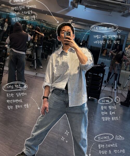 DRAW FIT（ドローフィット）の「ラピッドストライプシャツ [スカイブルー]（シャツ/ブラウス・メンズ・その他・MEDIUM/LARGE/X-LARGE）」の3枚目の写真