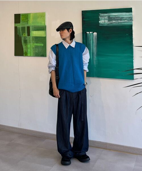 DRAW FIT（ドローフィット）の「ラピッドストライプシャツ [スカイブルー]（シャツ/ブラウス・メンズ・その他・MEDIUM/LARGE/X-LARGE）」の2枚目の写真