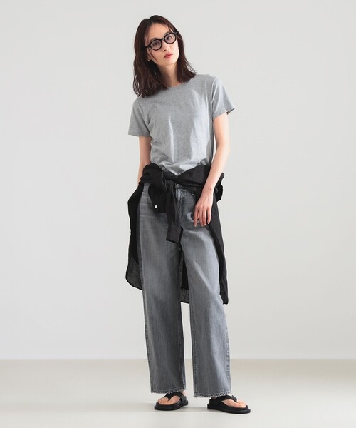 Demi-Luxe BEAMS（デミルクス ビームス）の「upper hights / THE NIECE MIDRISE デニムパンツ〈SUMI〉（デニムパンツ・レディース・グレー系その他・24/23/22）」の2枚目の写真