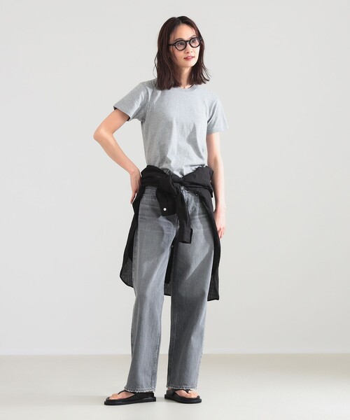 Demi-Luxe BEAMS（デミルクス ビームス）の「upper hights / THE NIECE MIDRISE デニムパンツ〈SUMI〉（デニムパンツ・レディース・グレー系その他・24/23/22）」の4枚目の写真