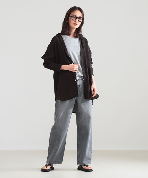 Demi-Luxe BEAMS（デミルクス ビームス）の「upper hights / THE NIECE MIDRISE デニムパンツ〈SUMI〉（デニムパンツ・レディース・グレー系その他・24/23/22）」の6枚目の写真