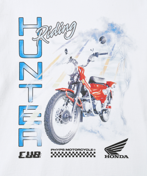 PHYPS MOTORCYCLE（フィップスモーターサイクル）の「Lighting Hunter Cub Short Sleeve White（Tシャツ/カットソー・レディース・その他・SMALL/MEDIUM/LARGE/X-LARGE）」の3枚目の写真