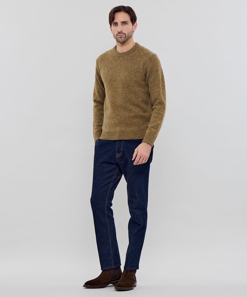 MACKINTOSH LONDON（マッキントッシュ ロンドン）の「イタリアンシェットウールクルーネックニット（ニット/セーター・メンズ・ブルー系その他7/ベージュ系その他6/グリーン系その他2・L/XL/M）」の13枚目の写真