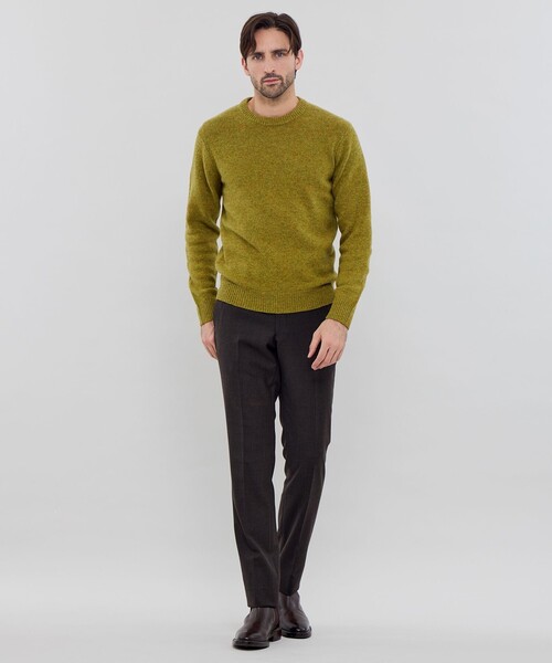 MACKINTOSH LONDON（マッキントッシュ ロンドン）の「イタリアンシェットウールクルーネックニット（ニット/セーター・メンズ・ブルー系その他7/ベージュ系その他6/グリーン系その他2・L/XL/M）」の14枚目の写真