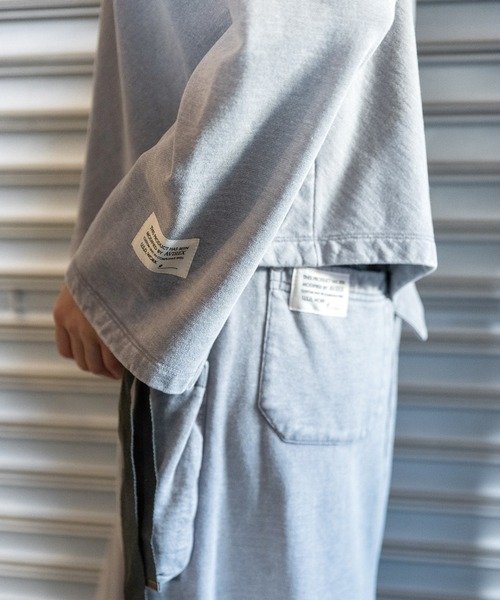 AULA AILA（アウラアイラ）の「【AVIREX】アシンメトリープルオーバー（スウェット・レディース・ライトグレー/ピンク/チャコールグレー・0）」の21枚目の写真