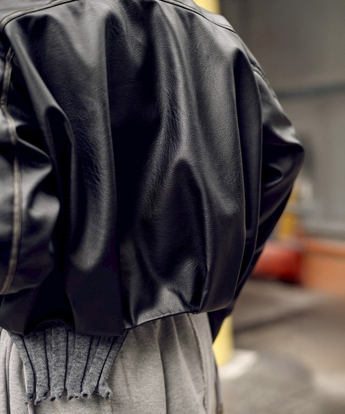 BALLOON LEATHER ZIP UP JACKET（ブルゾン）｜CONZ（コンズ）の