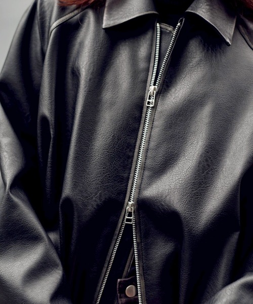 BALLOON LEATHER ZIP UP JACKET（ブルゾン）｜CONZ（コンズ）の