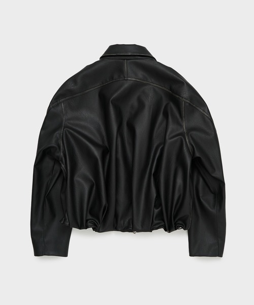 CONZ（コンズ）の「BALLOON LEATHER ZIP UP JACKET（ブルゾン・レディース・ブラック・1/2）」の19枚目の写真