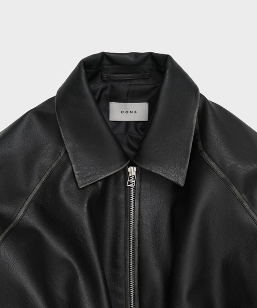 BALLOON LEATHER ZIP UP JACKET（ブルゾン）｜CONZ（コンズ）の