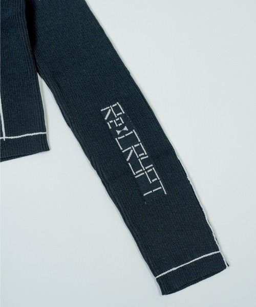 Re:CRYPT(リクリプト)の「ハーフジップラインリブニット / ロゴ刺繍 タイト(ニット/セーター・レディース・ブラック/グレー・F)」の13枚目の写真