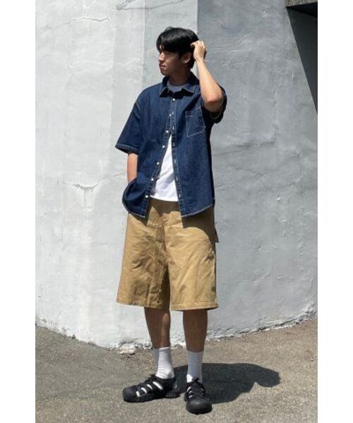 BLOND9（ブロンドナイン）の「ポケットハーフデニムシャツ_ダークインディゴ（シャツ/ブラウス・レディース・その他・LARGE/MEDIUM/X-LARGE）」の10枚目の写真