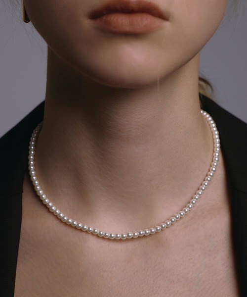 CENE(セネ)の「【CENE】セネ/ベーシックミディアムパールネックレス/37cm(ネックレス・レディース・ゴールド/シルバー・FREE)」の1枚目の写真