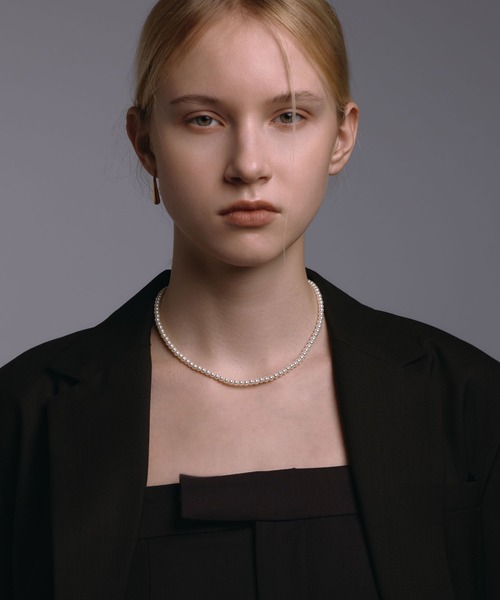 CENE(セネ)の「【CENE】セネ/ベーシックミディアムパールネックレス/37cm(ネックレス・レディース・ゴールド/シルバー・FREE)」の6枚目の写真