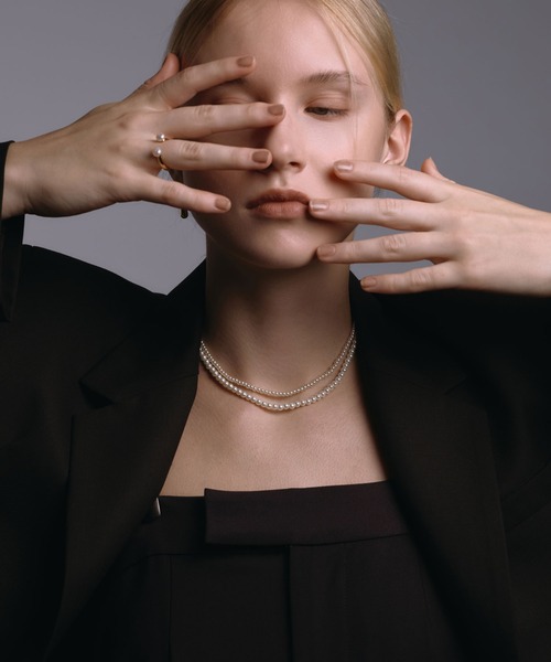 CENE(セネ)の「【CENE】セネ/ベーシックミディアムパールネックレス/37cm(ネックレス・レディース・ゴールド/シルバー・FREE)」の8枚目の写真