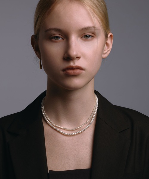 CENE(セネ)の「【CENE】セネ/ベーシックミディアムパールネックレス/37cm(ネックレス・レディース・ゴールド/シルバー・FREE)」の9枚目の写真