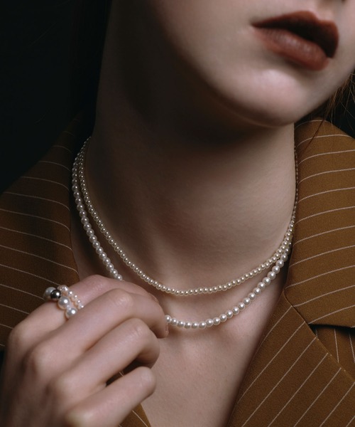 CENE(セネ)の「【CENE】セネ/ベーシックミディアムパールネックレス/37cm(ネックレス・レディース・ゴールド/シルバー・FREE)」の15枚目の写真