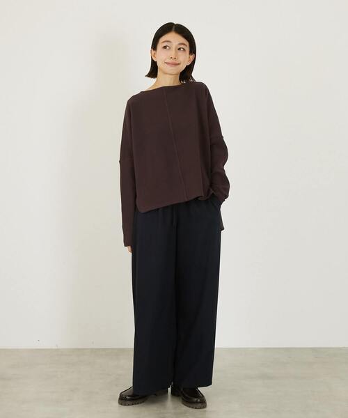 LOGEMENT DE CLAIRE(ロジュモンドクレール)の「イージーウォームパンツ(その他パンツ・レディース・ネイビー/オフホワイト/グレー・2/3)」の21枚目の写真