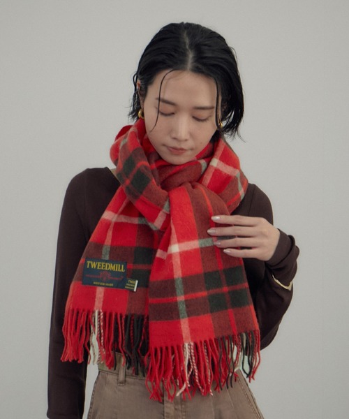 TWEEDMILL（ツイードミル）】Knee Rug（大判ストール）（ストール