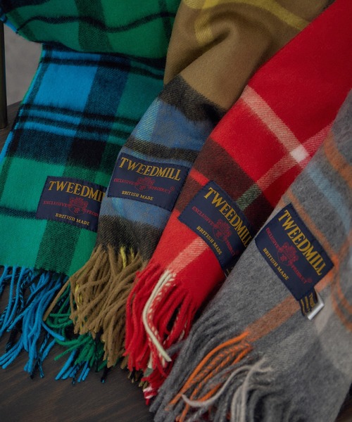 TWEEDMILL（ツイードミル）】Knee Rug（大判ストール）（ストール