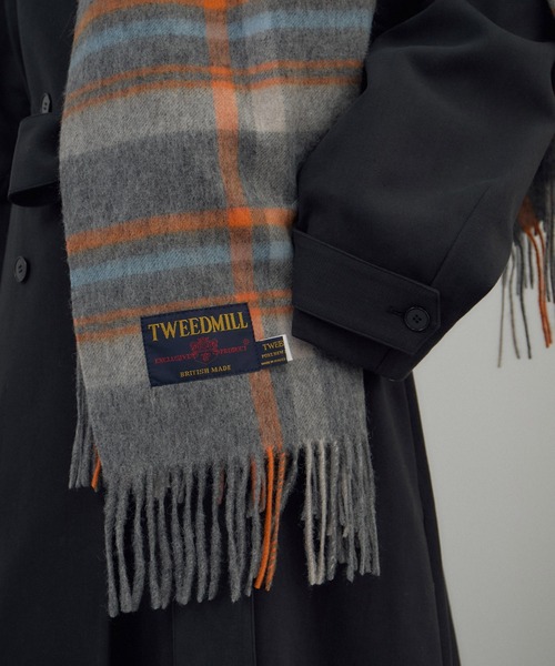 TWEED MILL（ツイードミル）の「【TWEEDMILL（ツイードミル）】Knee Rug（大判ストール）（ストール/ショール・レディース・レッド系その他/ターコイズブルー/グレー系その他/カーキ・FREE）」の7枚目の写真