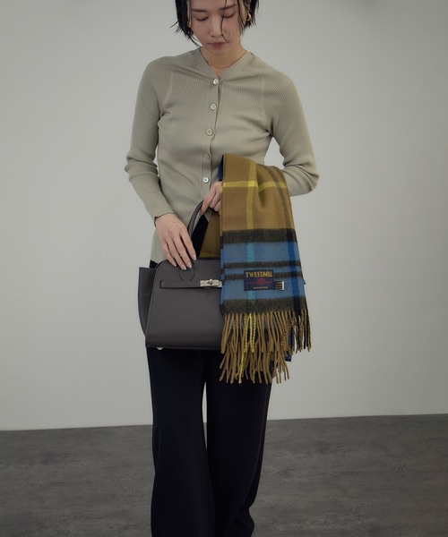 TWEED MILL（ツイードミル）の「【TWEEDMILL（ツイードミル）】Knee Rug（大判ストール）（ストール/ショール・レディース・レッド系その他/ターコイズブルー/グレー系その他/カーキ・FREE）」の10枚目の写真